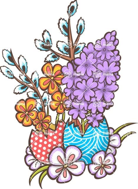 Happy Easter Floral Eggs SVG File - Download Free Fonts - Free Logo