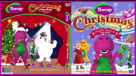 Barney Christmas Sing Along Holiday Musical Song Book Custom Made