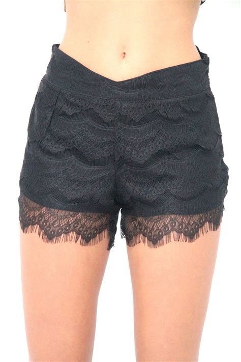 So Cute For An Evening Out Lace Shorts Black Lace Shorts Music Clothes