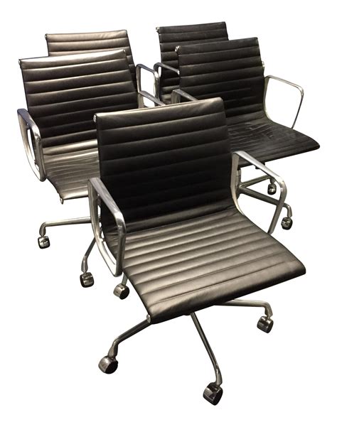 Required fields are marked *. Eames Aluminum Group Management Chairs - Set of 5 | Chairish