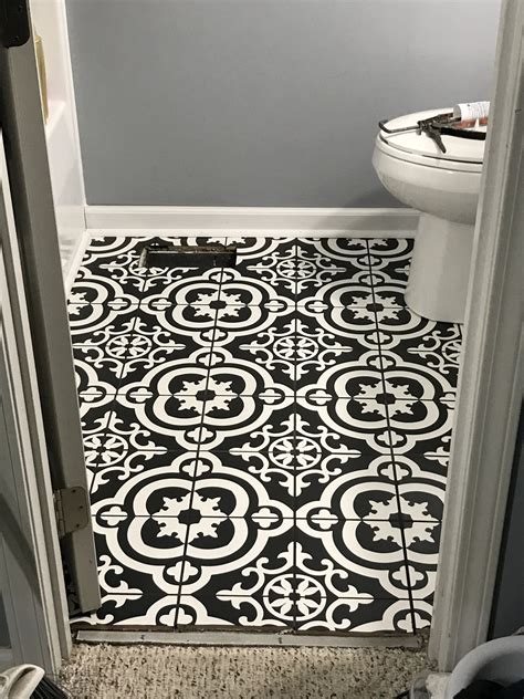 Vintage Bathroom Tile Patterns Home Decor And Garden Ideas Black And White Bathroom