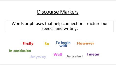 Discourse Markers English Language Revision Youtube