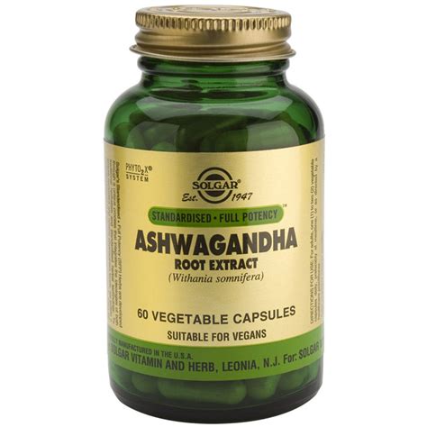 Solgar Ashwagandha Root Extract 60 Vegetable Capsules