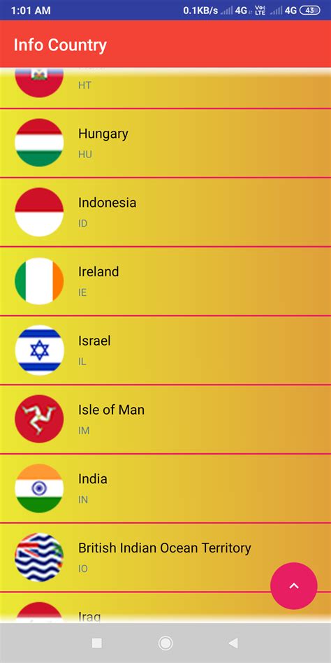 Info Country Made With Kodular It Provide Information Of Country