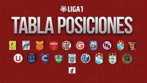 Tabla De Posiciones Acumulada De Liga 1 Partidos Y Resultados Por Jornada 14 Del Torneo