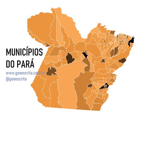 Municípios do Pará - Mapa Editável para PowerPoint - IGOR OLIVEIRA