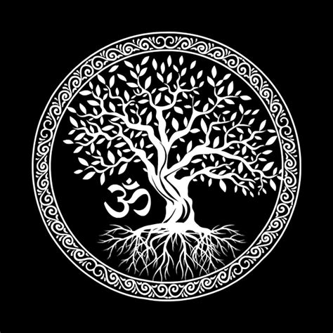 Tree of Life With Om Symbol Yoga - Buddha - Pillow | TeePublic