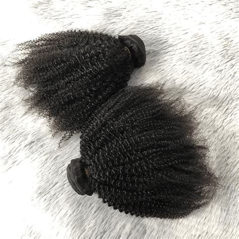 B C Afro Kinky Curl Natural Color Brazilian Afro Kinky Curly Hair Bundle China Human Hair