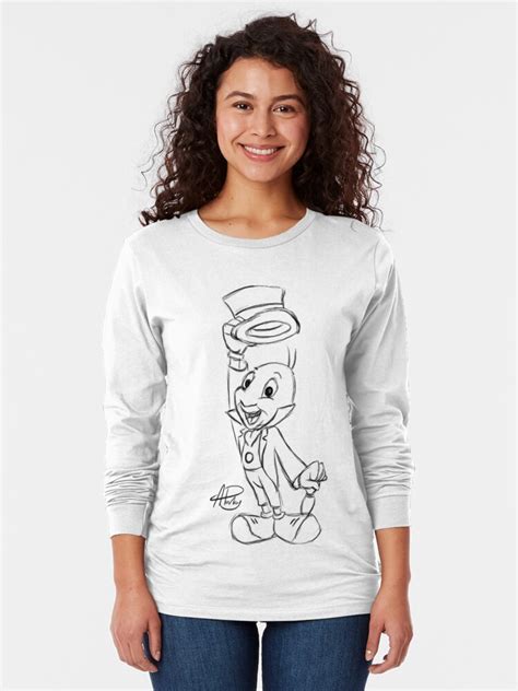 Jiminy Cricket Sketch T Shirt By Apparky Redbubble