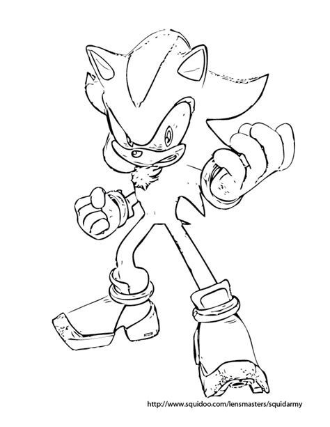 Squid Army: sonic the hedgehog coloring pages