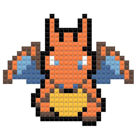 Pixel Art Pokemon Charizard