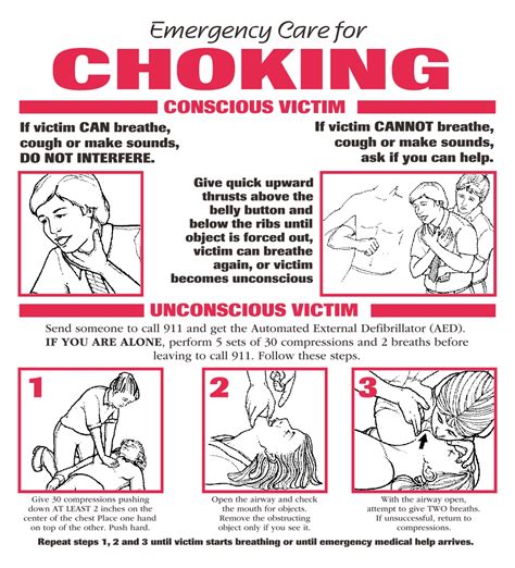 8 Best Images Of First Aid Choking Poster Printable Printable First