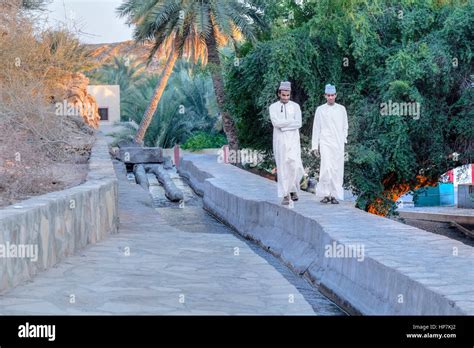 Falaj Al Khatmeen Nizwa Oman Middle East Asia Stock Photo Alamy