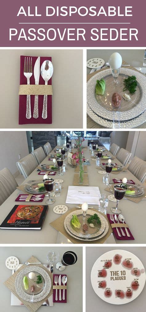Make A Passover Seder All Disposable Passover Table Setting Passover