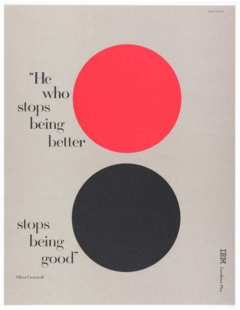 Paul Rand Poster Design “he Who Stops Being Paul Rand Ibm Design