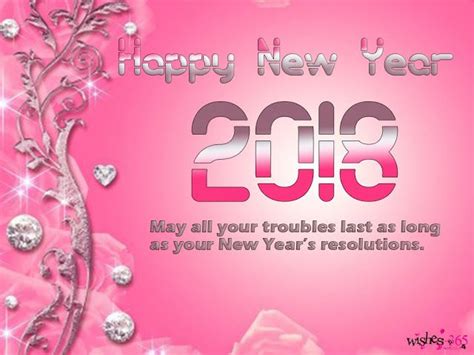 Happy New Year Photo 2018 And Quotes With Pink Background