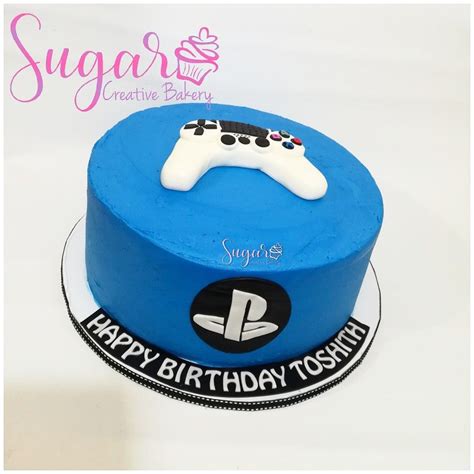 Playstation Cake In Buttercream Ps4 Playstation Cake Ps4 Cake
