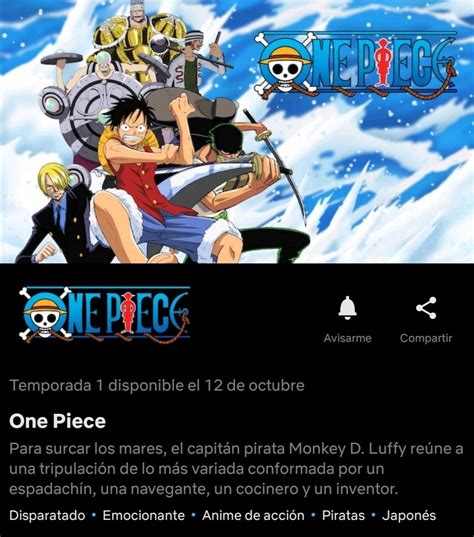 Dive into some of the best anime series available this april. 'One Piece' en Netflix: El anime llegará a Latinoamérica ...