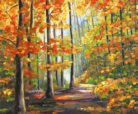 Tanya Jacobsz Art Autumn Forest Pathway