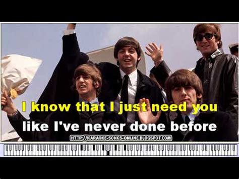 Me and julio down by the schoolyard (karaoke version) [in the. The Beatles - "HELP"-free karaoke song online, lyrics on the screen & chords & piano - YouTube