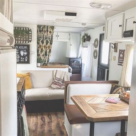 65 Best Farmhouse Rv Decor Ideas To Makeover Your Rv Rv Makeover