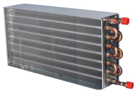 The coil is manufactured from copper tubes with mechanically bonded aluminum fins. Stock Hot Water Coil Replacements
