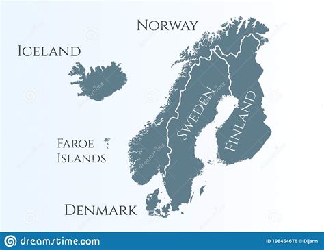Map Of Norway And Iceland United States Map States District