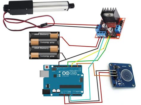 How To Control Linear Actuator Using A Capacitive Touch Button And