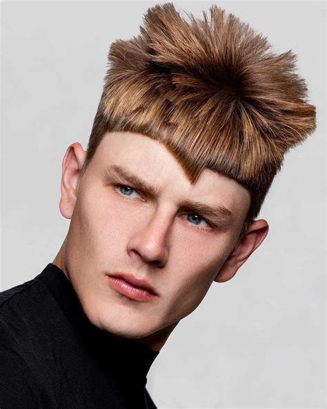 Stylish Angular Fringe Haircuts For Men In