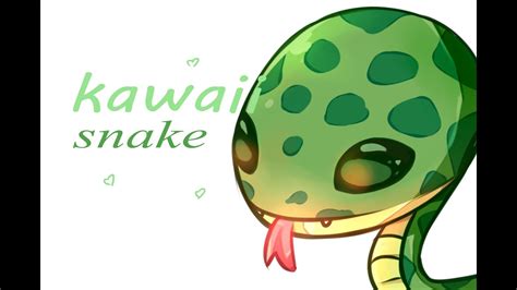Speedpaint Kawaii Snake Youtube