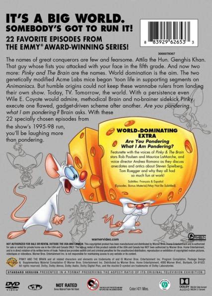 Steven Spielberg Presents Pinky And The Brain Vol Dvd Barnes Noble