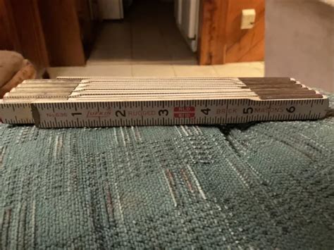 Vintage Lufkin Folding Ruler Rugged Brick Masons Spacing 636 600