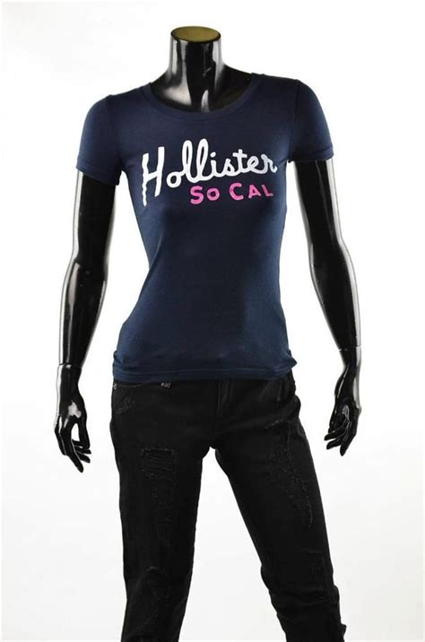 Hollister Womens T Shirts Womens Navy Ss Graphic T Shirt Top Sz Xs Nwt