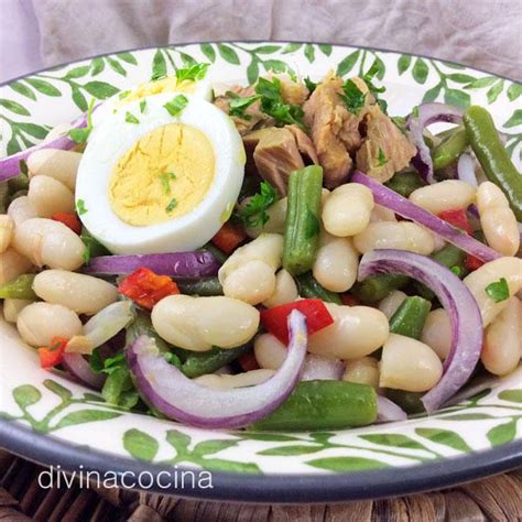 Judias verdes al balsamico300 gr. Receta de ensalada de alubias y judías verdes - Divina Cocina
