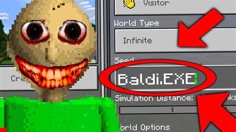 Never Play Minecraft Evil Baldiexe World Haunted Baldis Basics In