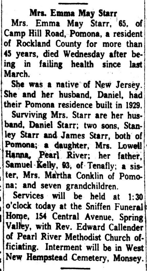 Emily May “Emma” Kelly Starr (1894-1959) - Find a Grave Memorial