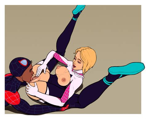 Сunnilingus Gwen Stacy And Miles Morales By Ksen