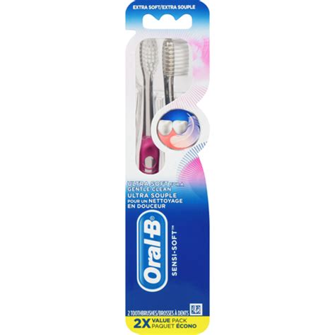 Oral B Sensi Soft Ultra Soft Toothbrushes 2 Ct Instacart