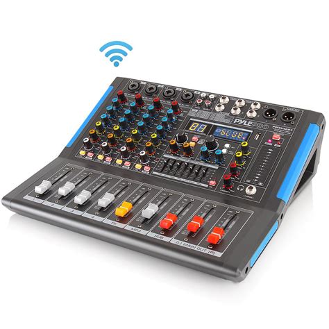 Pyle Pmxu46bt 4 Ch Bluetooth Studio Mixer Dj Controller Audio