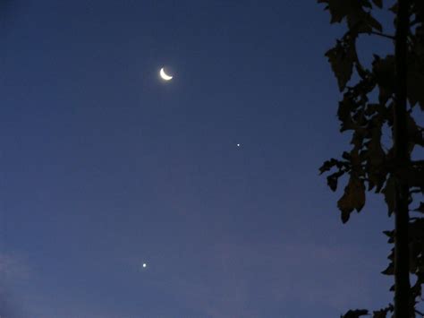 Venus Júpiter Y La Luna Ofrecieron Un Show En El Cielo Infobae