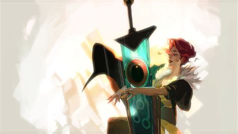 Wallpaper Anime Red Transistor Clothing Supergiant Games Color