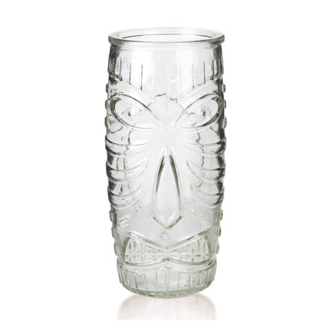 Libbey Glass Tiki Mug Tall Tumbler 20 Oz Tiki Glasses Glass Tiki