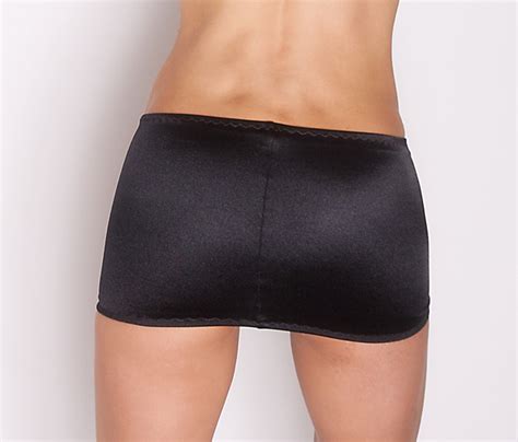 Black Lycra Stretch Micro Mini Skirt W Etsy