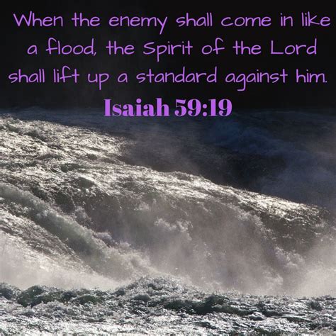 When The Enemy Shall Come In Like A Flood The Spirit Of The Lord Shall