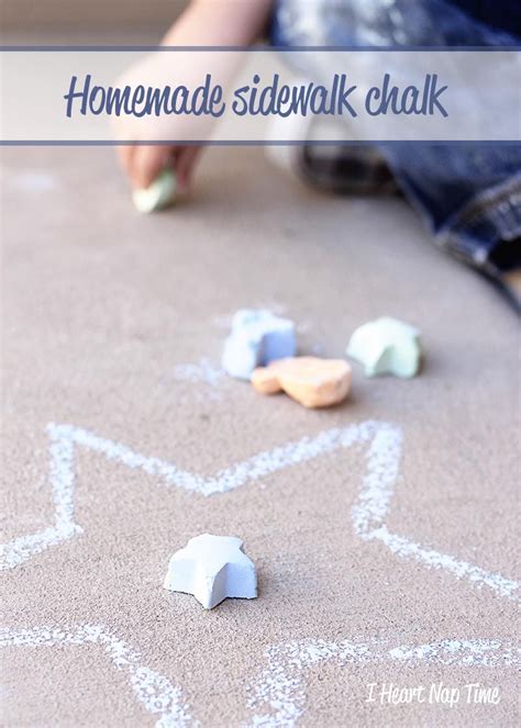 3 Ingredient Homemade Sidewalk Chalk The Inspiration Board Spring