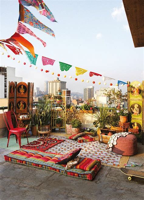 Thatbohemiangirl Rooftop Decor Bohemian Outdoor Spaces Rooftop Design