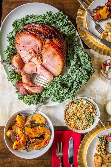 Easy Honey Maple Glazed Ham A Holiday Meal For A Crowd Recipe Food For A Crowd Maple