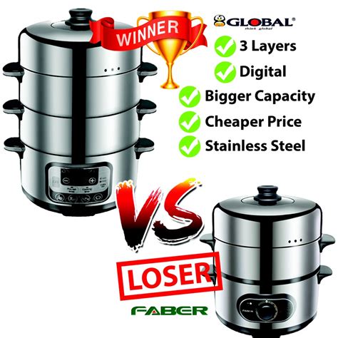 Best service and quick delivery! Global Digital Food Steamer HG-DZG28-15D | Shopee Malaysia