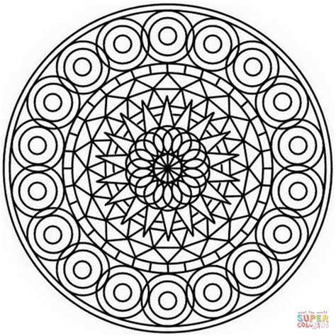 Abstract Mandala Coloring Page Free Printable Coloring Pages