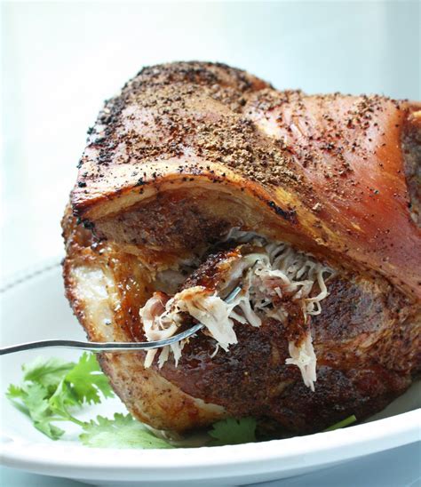 Transfer to oven and roast until knife or fork inserted into side shows very little resistance when. Easy Roasted Pork Shoulder | Recipe | Pork shoulder recipes, Pork recipes, Pork shoulder picnic ...